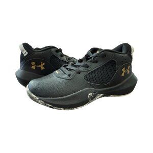 Under Armour Black & Gold Basketball Shoes – Youth Size 2Y